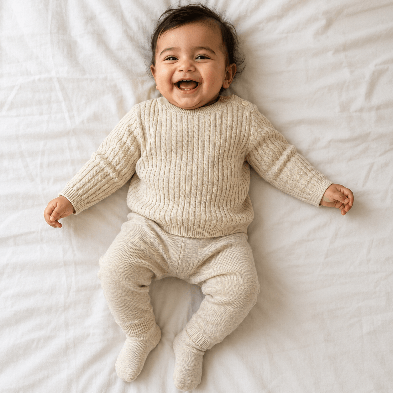 Knitted sweater pant set