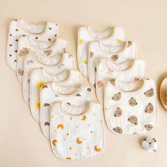 Muslin Cotton Drool Bibs