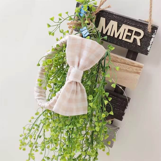 Beige Checked Spaghetti Romper