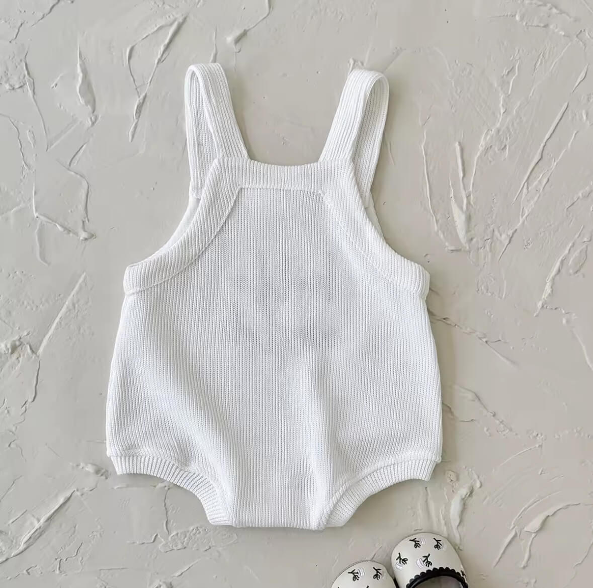 Hello World Newborn Knitted Romper | Cotton Baby Outfit