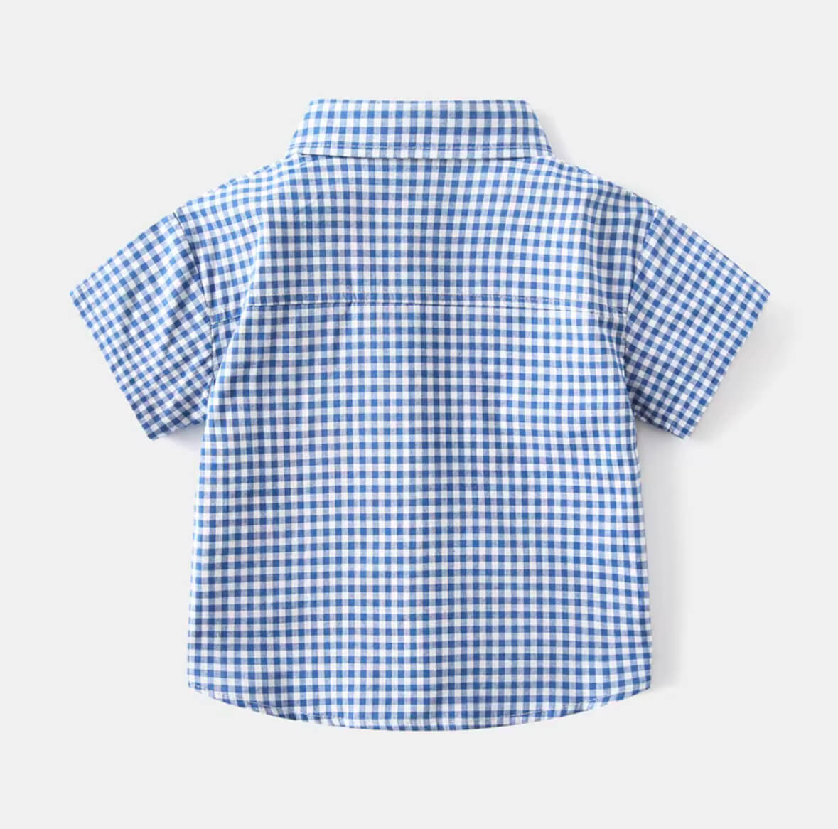 Baby boy checked cotton shirt – comfortable breathable fit