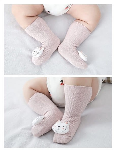 Stylish 3D Cotton Baby Socks | Cute Socks 6 Months–2 Years