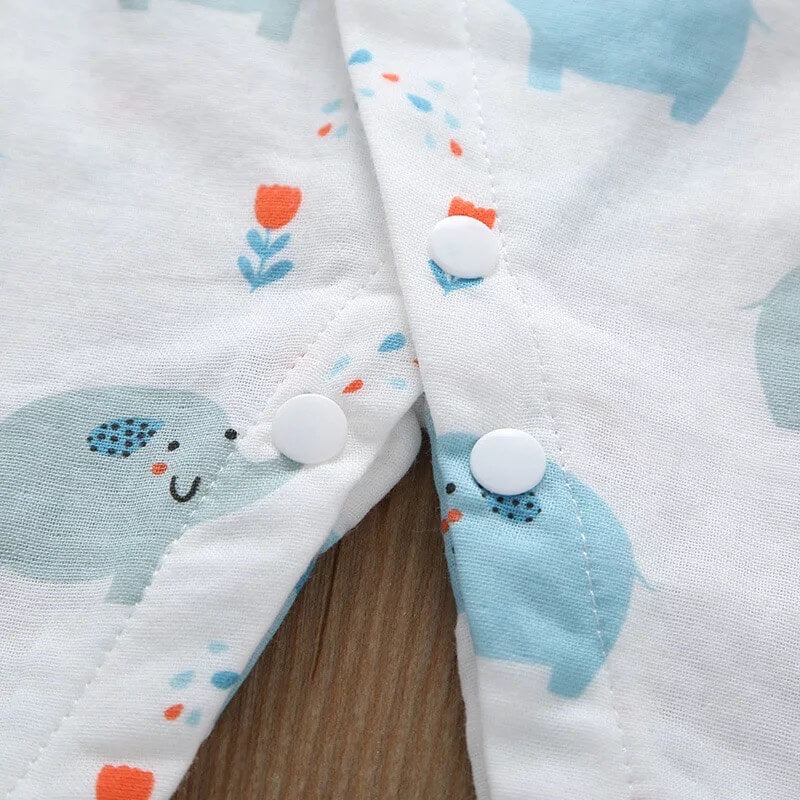Unisex Printed Kimono Rompers/ Pyjamas