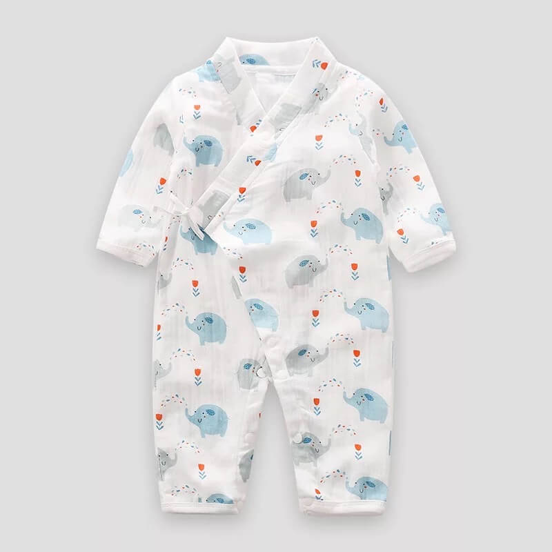 Unisex Printed Kimono Rompers/ Pyjamas