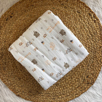Muslin Cotton Baby Blankets in 6 layered & 8 layered thickness