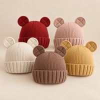 Knitted Baby Bear Ear Beanie | Cute Winter Hat for Babies 6–24M