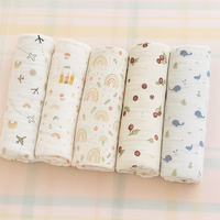 Baby Bath Towels in 2 layered Muslin Cotton (50*90 cms)