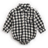 FULL SLEEVED CHECKED BABY BOY SHIRT ROMPER