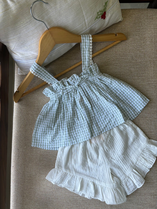 Cotton Tank Top & Shorts Set