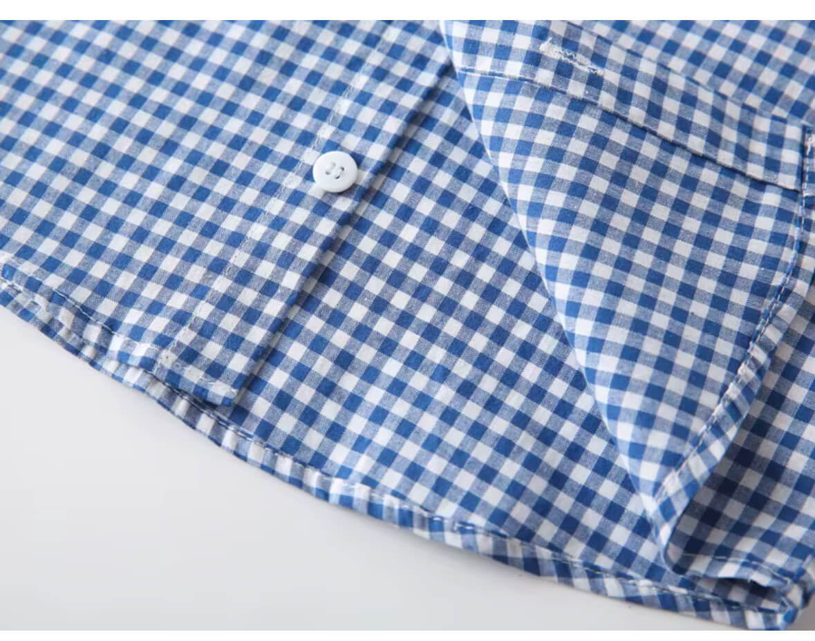 baby boy’s checked cotton shirt