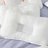 White cotton pillows on bed