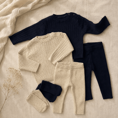 Knitted sweater pant set
