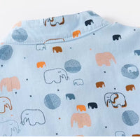 Elephant Printed Soft Cotton Casual Shirts