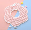 Muslin Cotton Flower Bibs( Solid Colours)
