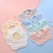 Muslin Cotton Flower Bibs( Solid Colours)