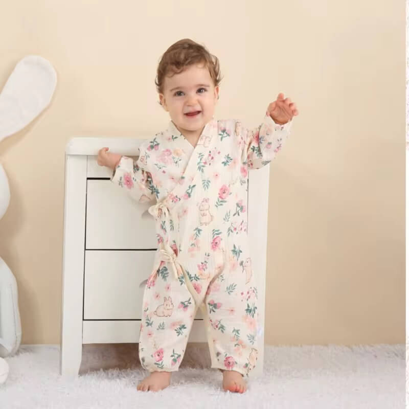 New Unisex Printed  Kimono Rompers/Pyjamas