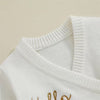 Hello World Full Sleeve Newborn Knitted Romper