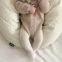 Cotton Knitted Hoodie Romper