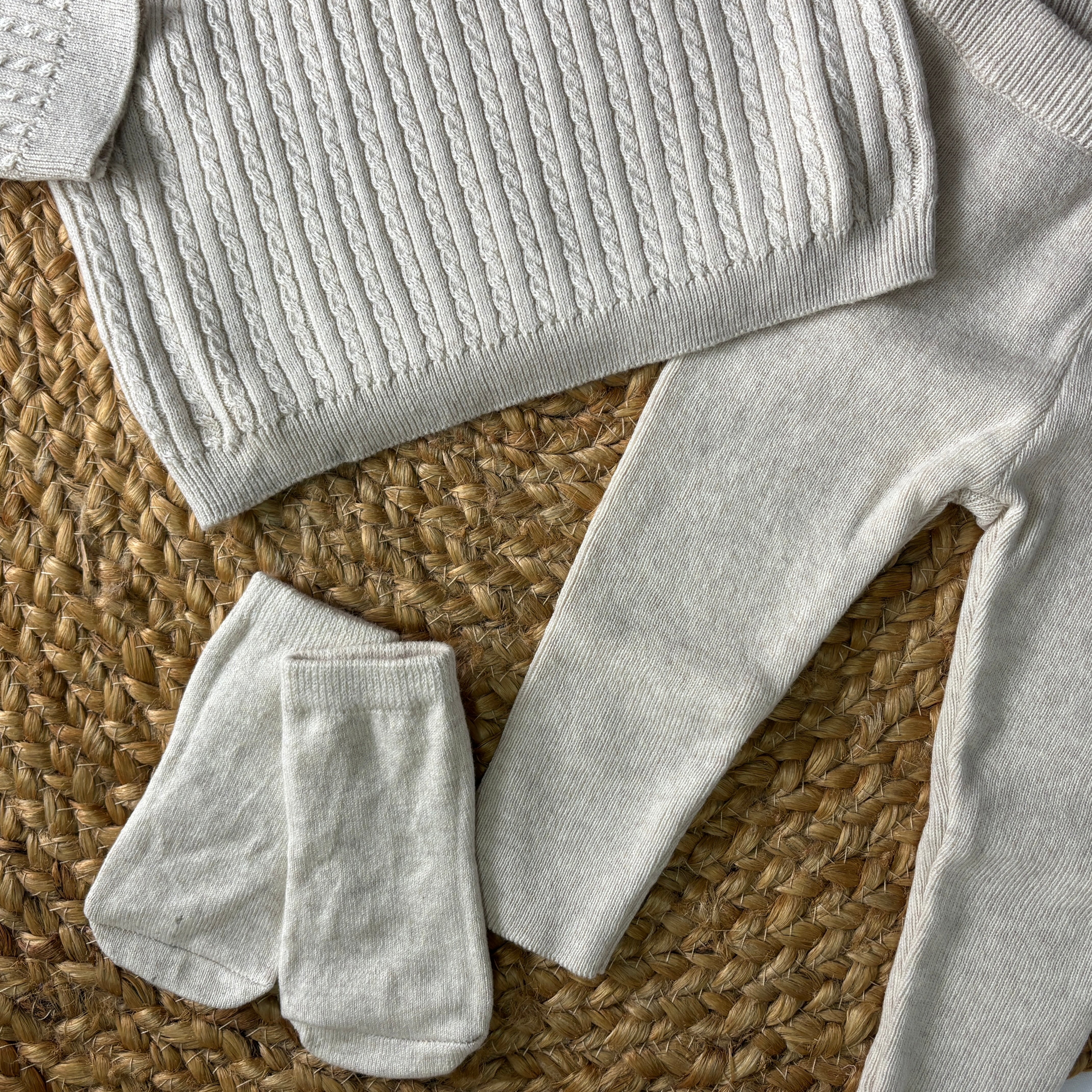 Knitted sweater pant set