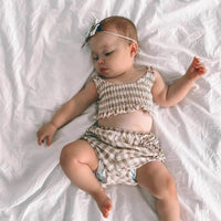 Baby Girl Crop Top Bloomer Co-ord Set