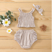 Baby Girl Crop Top Bloomer Co-ord Set
