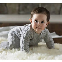 Full Length Knitted Romper With Cap