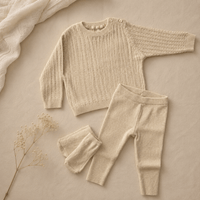 Knitted sweater pant set