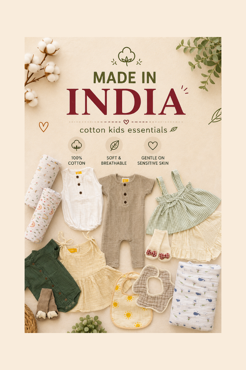 baby clothing made of muslin cotton