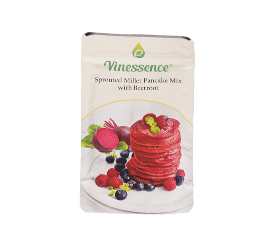 Sprouted Millet Pancake Mix with Beetroot