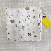 Muslin Cotton Baby Swaddles in 2 layered( 110*110 cms)