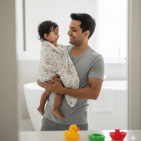 Baby Bath Towels in 2 layered Muslin Cotton (50*90 cms)