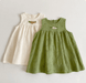 Embroidered Sleeveless Cotton Frocks