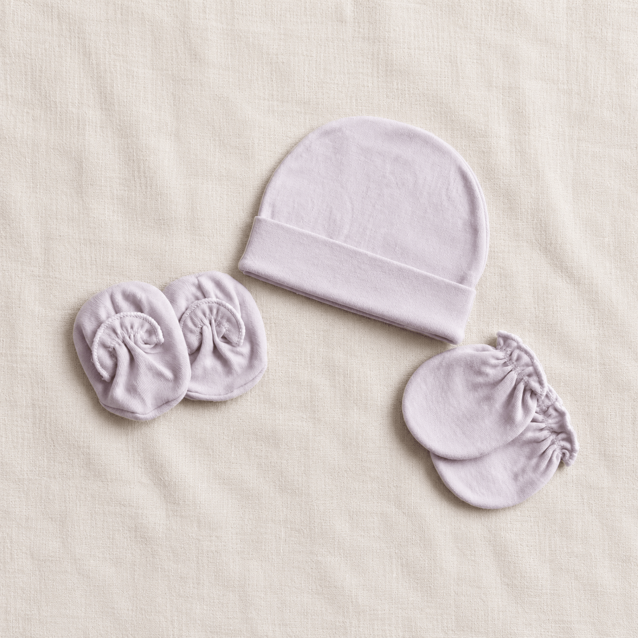 Newborn Cap, Mitten & Booties Set