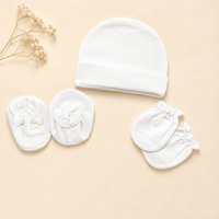 Newborn Cap, Mitten & Booties Set