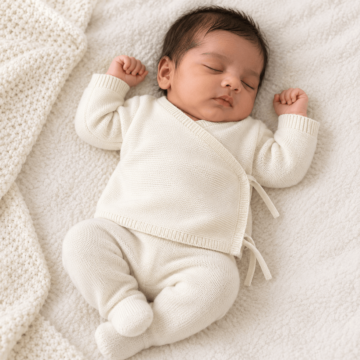 Newborn Cotton Knitted Cardigan Sweater | Unisex Baby Wear