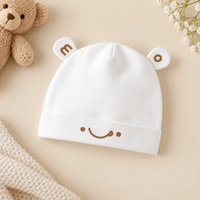 Embroidered Cotton Newborn Cap