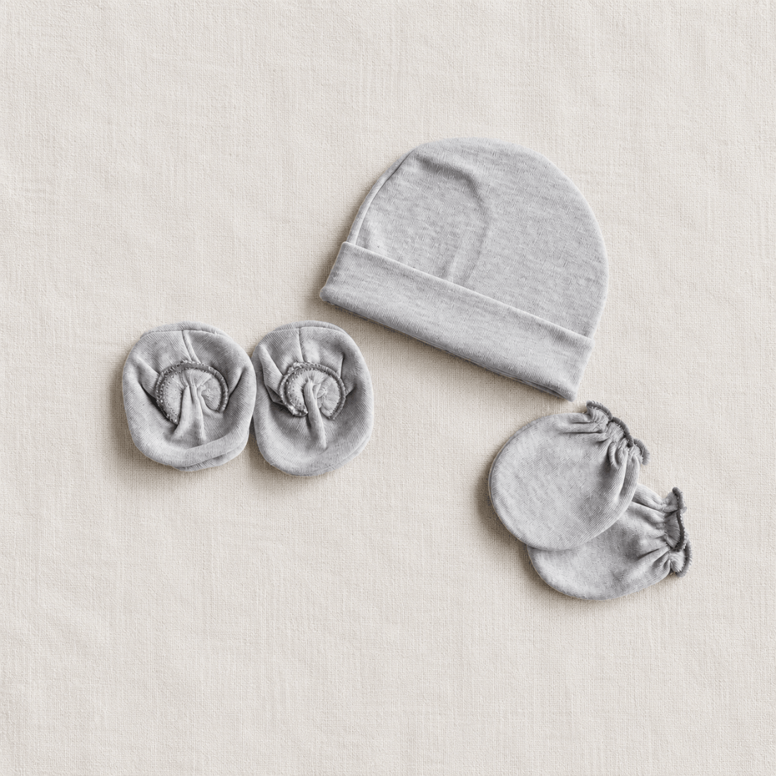 Newborn Cap, Mitten & Booties Set