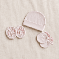 Newborn Cap, Mitten & Booties Set