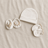 Newborn Cap, Mitten & Booties Set