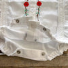 Baby White Embroidered Romper