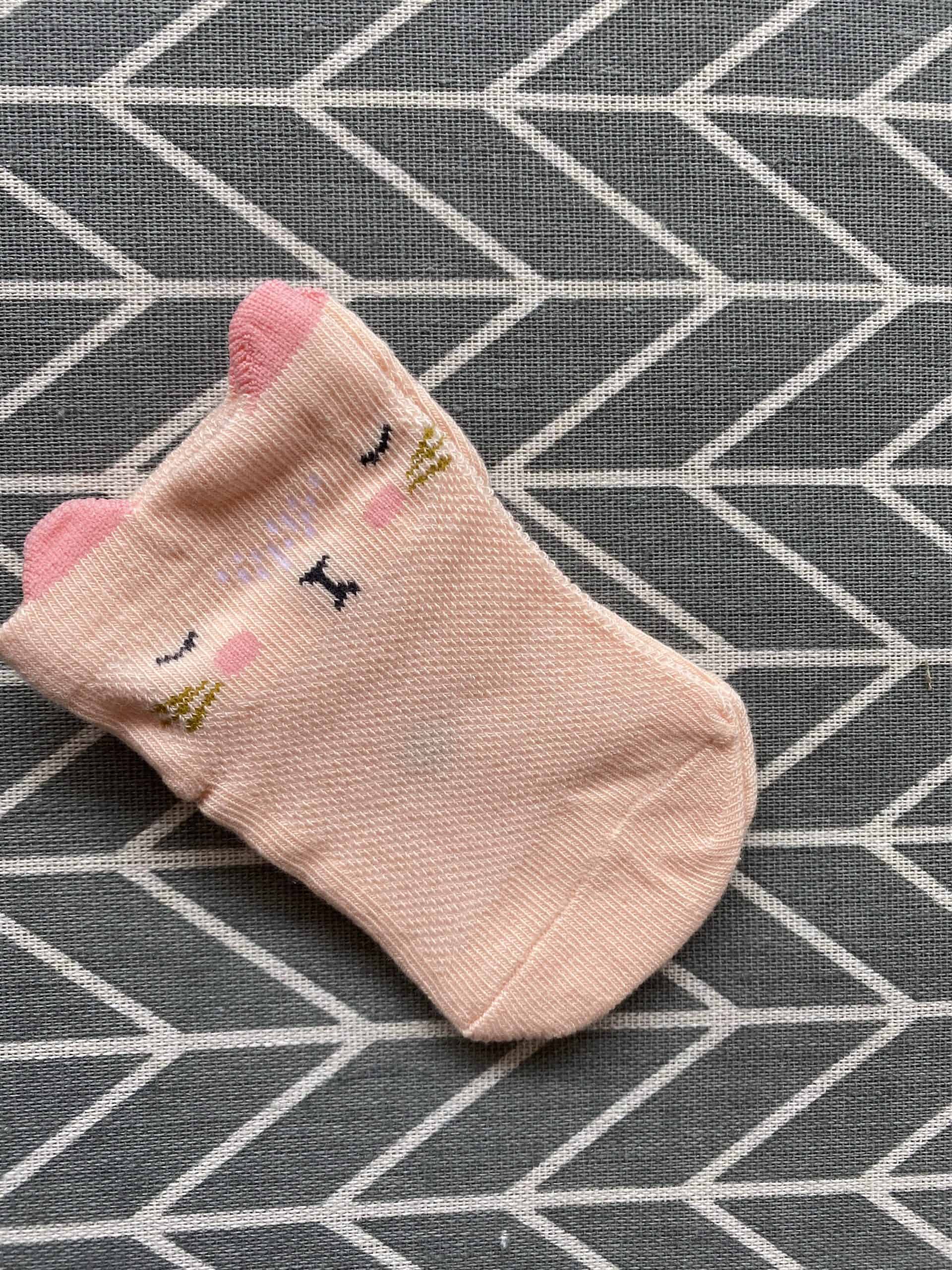 Cute Cartoon Faced Thin Cotton Socks