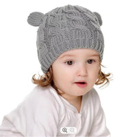 Baby Cable Knit Caps & Mittens Set