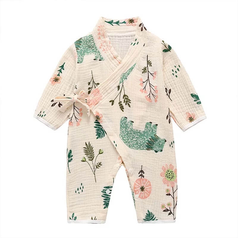 Unisex Printed  Kimono Rompers