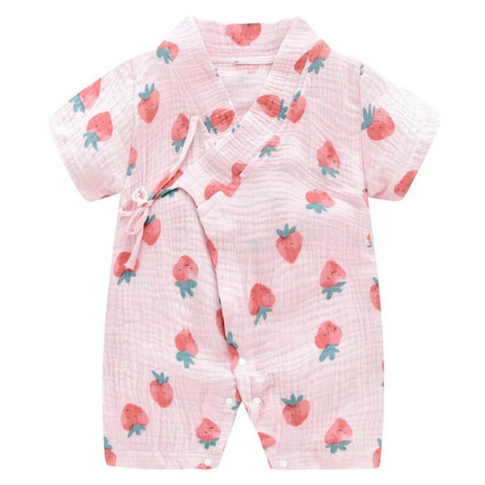 Muslin cotton Kimono rompers