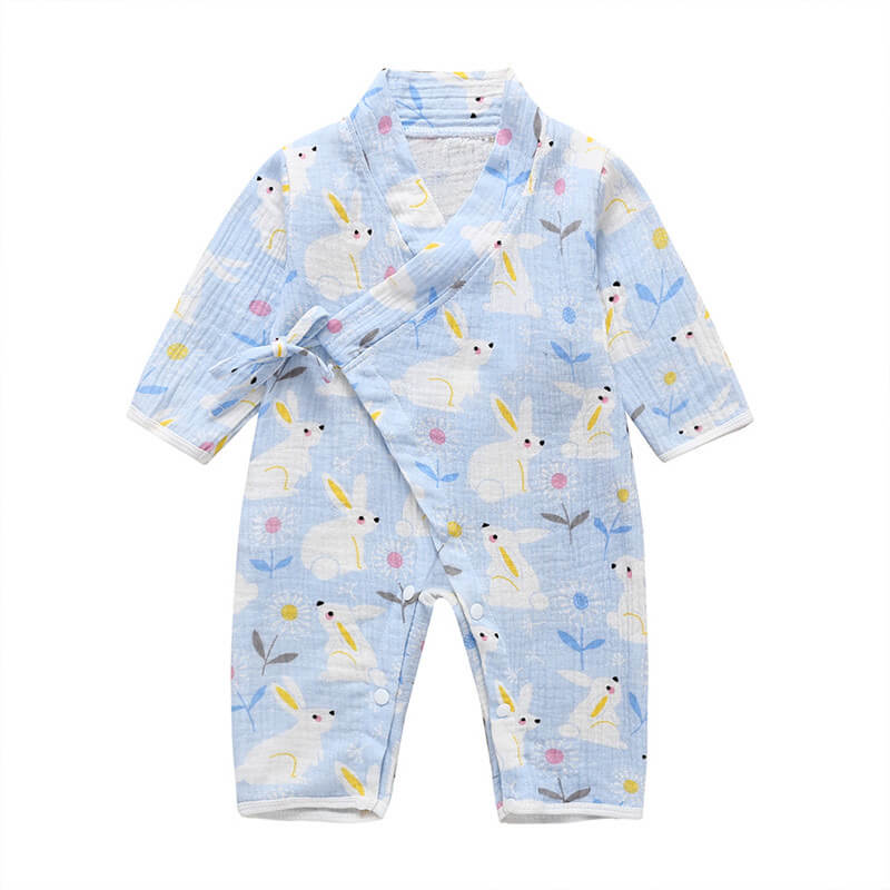 Unisex Printed  Kimono Rompers