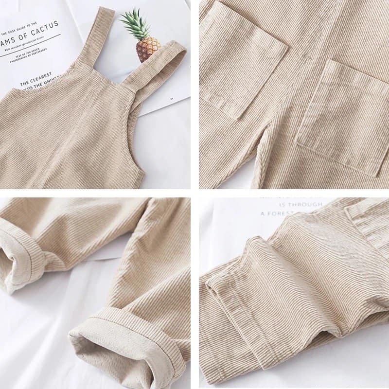 Corduroy Dungaree Pants