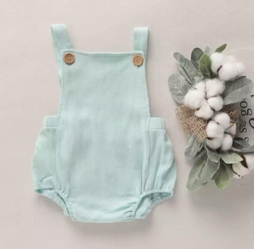 Cotton Dungarees/ Rompers from Newborn to 12 Months