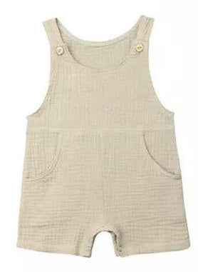 Muslin Cotton Baby Dungarees