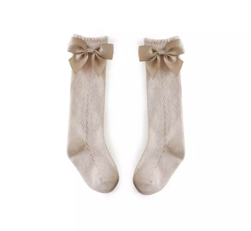 Knee length cotton socks