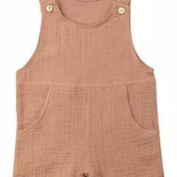 Muslin Cotton Baby Dungarees